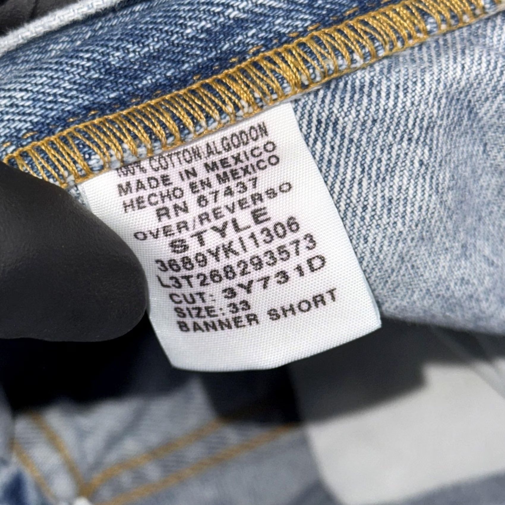 Vintage Polo Jeans Co. Banner Shorts Bermuda Denim Light Wash 33 Mens Classic Five-Pocket 90s Vibe Size US XS / EU 42 / 0 - 3 Thumbnail