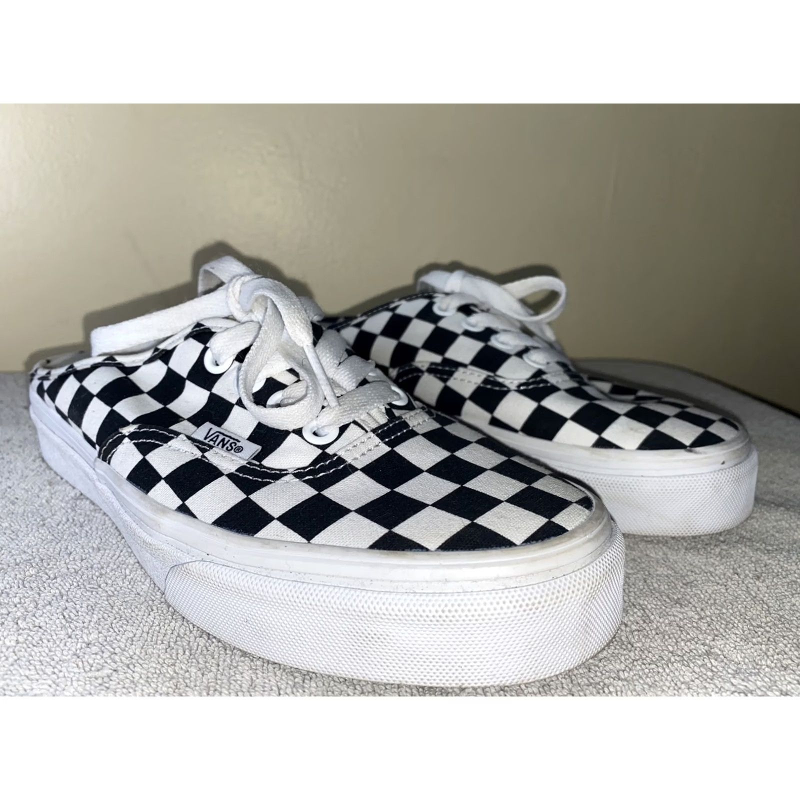 Vans VANS Slip-On Women's Sneakers Black White Checker Size 6 US 6 UK 8 Colorful Athletic Shoes Men's? Size US 8 / IT 38 - 2 Thumbnail