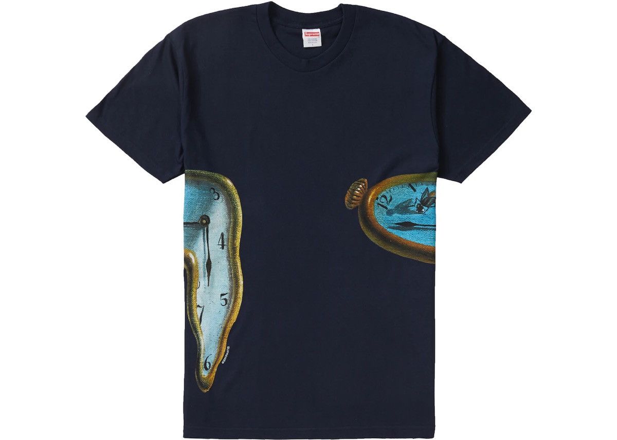 Image of Supreme Persistence Of Memory Tee Navy Small, Men's