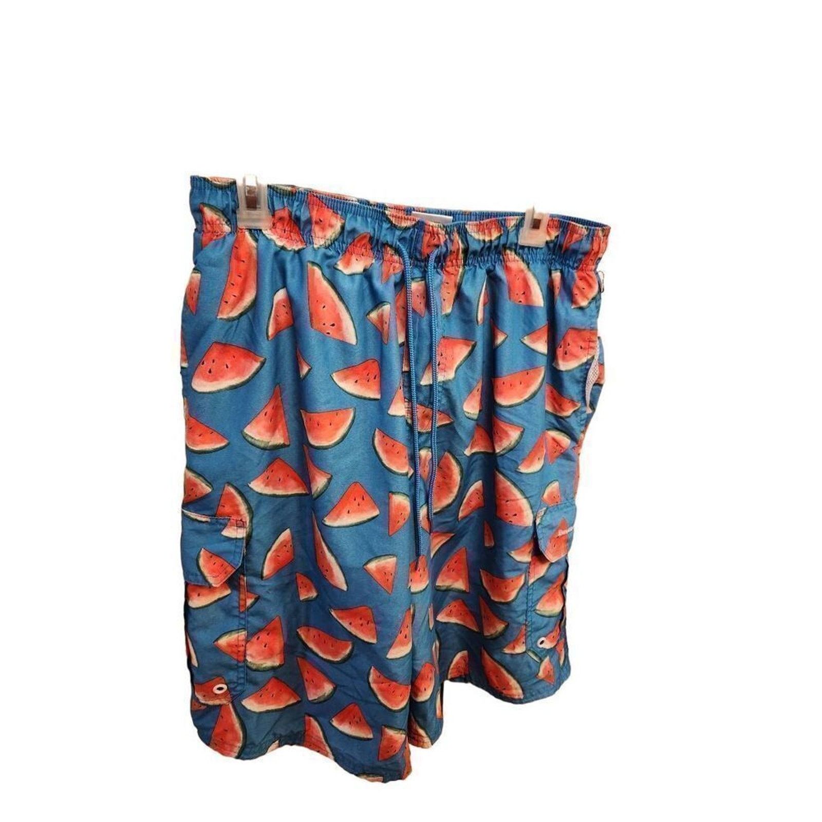 Beverly Hills Polo Club Mens Beverly hills polo club L watermelon swim shorts Size US 34 / EU 50 - 7 Thumbnail