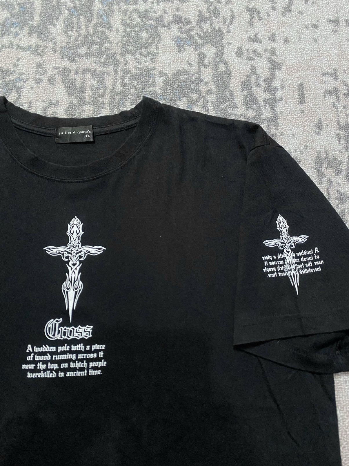 If Six Was Nine Y2K Japanes Mind Game’s Cross Symbol Tee Size US L / EU 52-54 / 3 - 4 Thumbnail