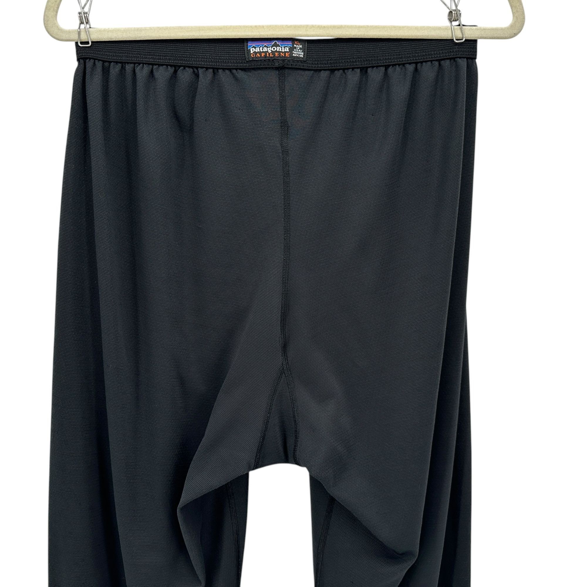 Patagonia Vintage Patagonia Mens XL Pants Baselayer Capilene Black Size US 28 / EU 44 - 5 Thumbnail