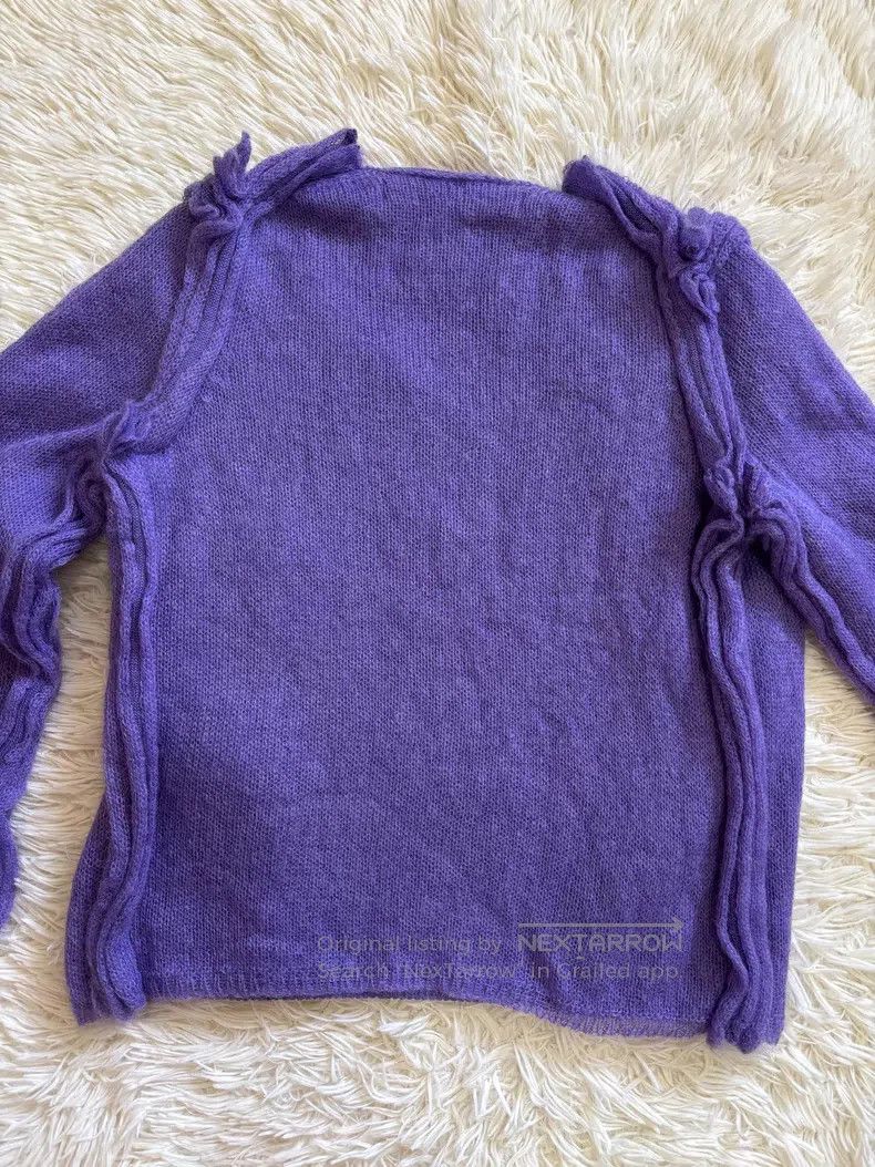 Comme Des Garcons Purple Cardigan