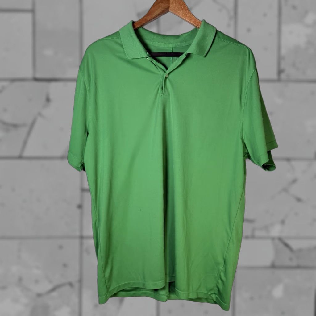 Nike Nike Polo Shirt Dri-Fit Athletic Green Men's L Adult Polo Green Nike Shirt Mens L Size US L / EU 52-54 / 3 - 1 Thumbnail