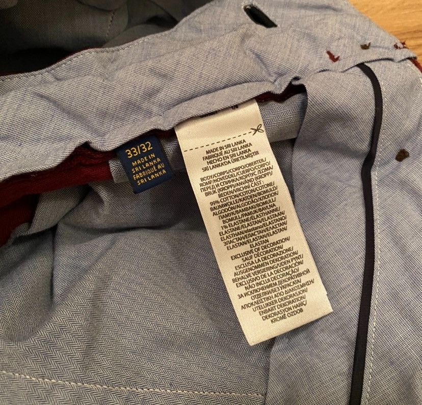 Polo Ralph Lauren Polo Ralph Lauren Corduroy Burgundy Pants x Old Money Size US 33 - 8 Thumbnail