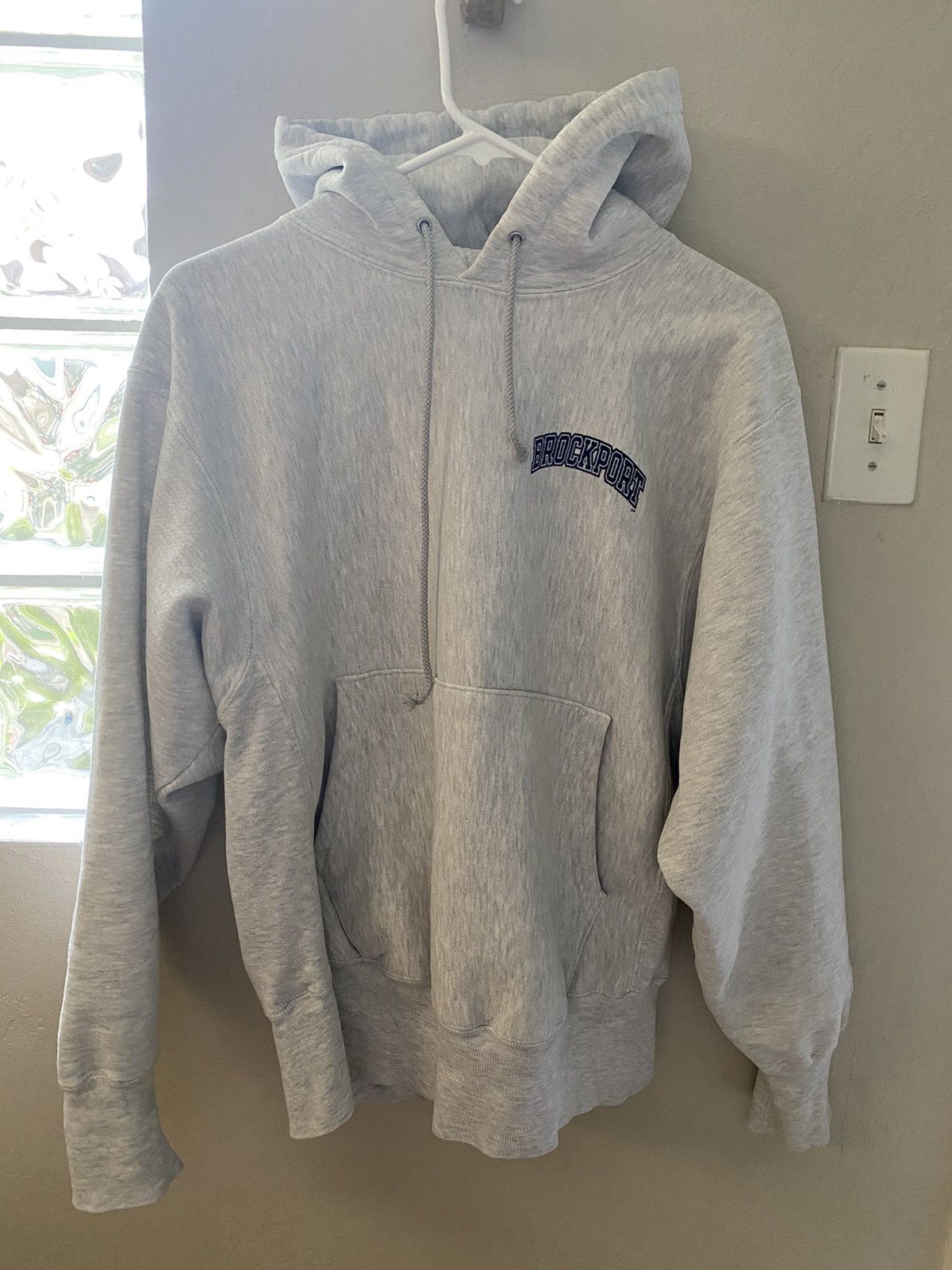 Champion Streetwear Vintage VERY RARE Kanye West SUNY Brockport Champion Hoodie Grailed