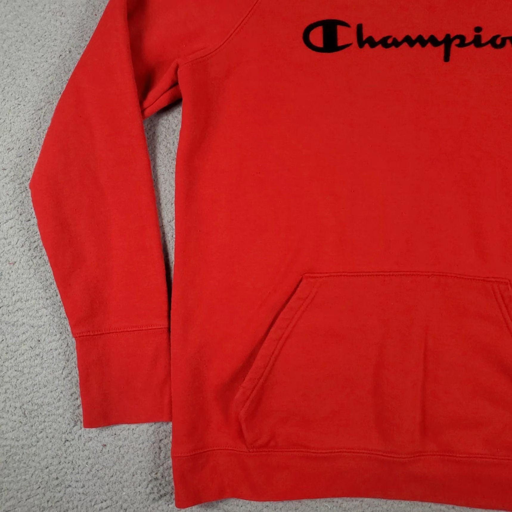 Champion Champion Red Hoodie Pullover Sweatshirt Adult Small Long Sleeve Fleece Logo Sports Unisex Size US S / EU 44-46 / 1 - 4 Thumbnail