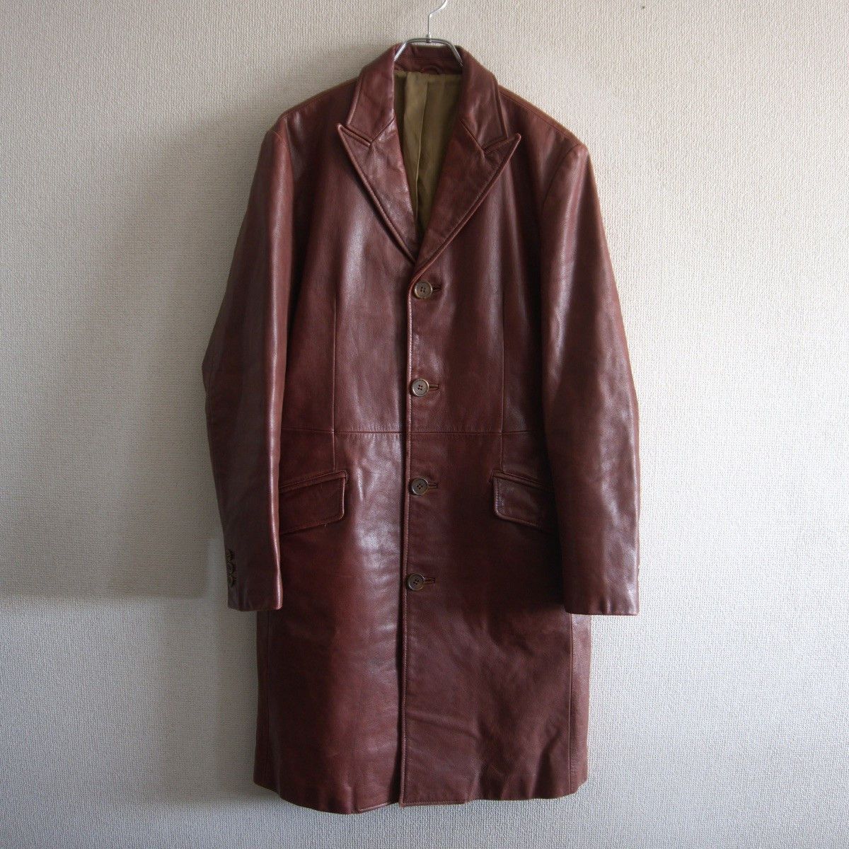 Tornado Mart Tornado Mart Buffalo Leather Long Coat Size L Size US L / EU 52-54 / 3 - 1 Thumbnail