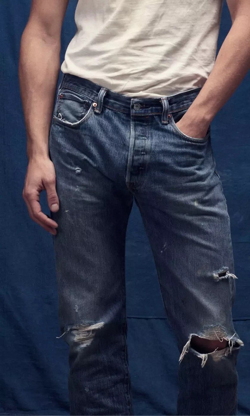 Levi's Vintage Clothing 💥Vintage Japan Levi’s Kurt Cobain Buckle Back Denim Size US 29 - 1 Thumbnail