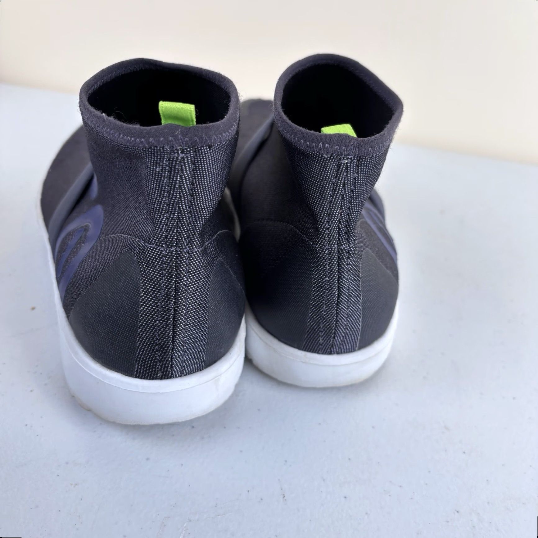 Vintage OOFOS Oomg Fibre Slip-On High Top Boots Womens 9.5 Heather Blue Casual Shoes Size L / US 10 / IT 46 - 7 Thumbnail