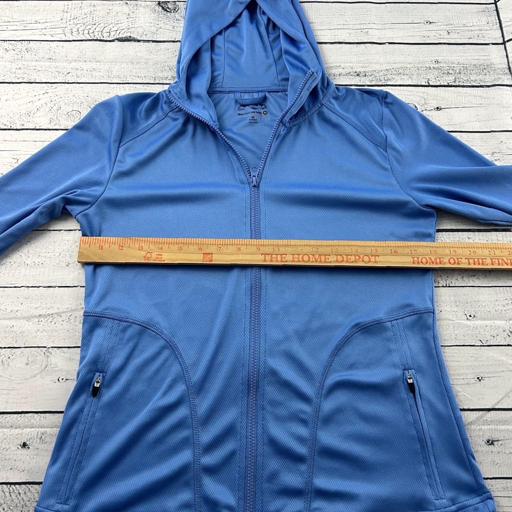 Vintage Mountain And Isles Full Zip Hooded Jacket Women's M Blue Size M / US 6-8 / IT 42-44 - 4 Thumbnail