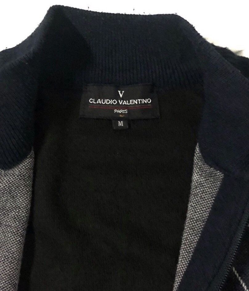Valentino × Vintage 🔥Claudio Valentino Paris Zipper Sweater Size US S / EU 44-46 / 1 - 6 Thumbnail
