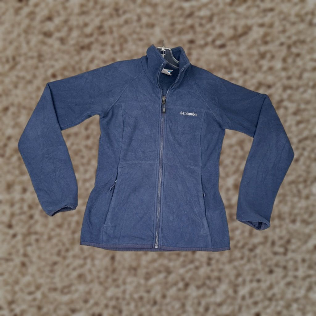 Vintage Columbia Jacket Women XS Blue Fleece Full Zip Lightweight Outdoor Hike Womens Size XS / US 0-2 / IT 36-38 - 1 Thumbnail