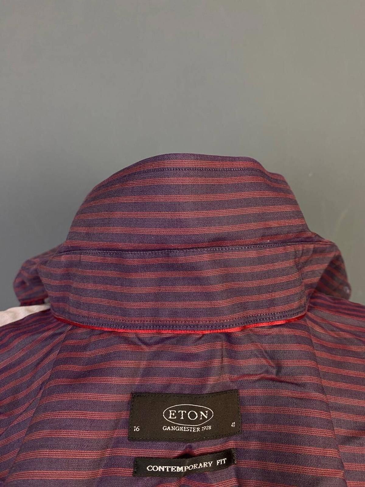 Eton Eton Contemporary Vintage Stripe Button Shirt Size 41 16 Size US L / EU 52-54 / 3 - 10 Thumbnail