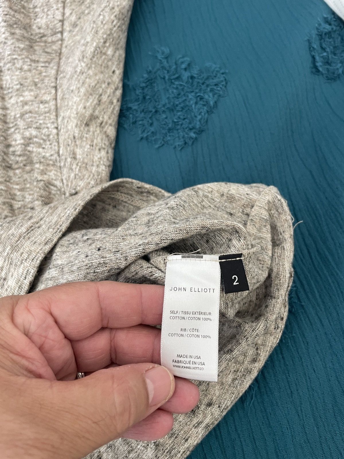 John Elliott Pre SS2019 Heathered Cotton Crewneck tee Size US M / EU 48-50 / 2 - 8 Thumbnail
