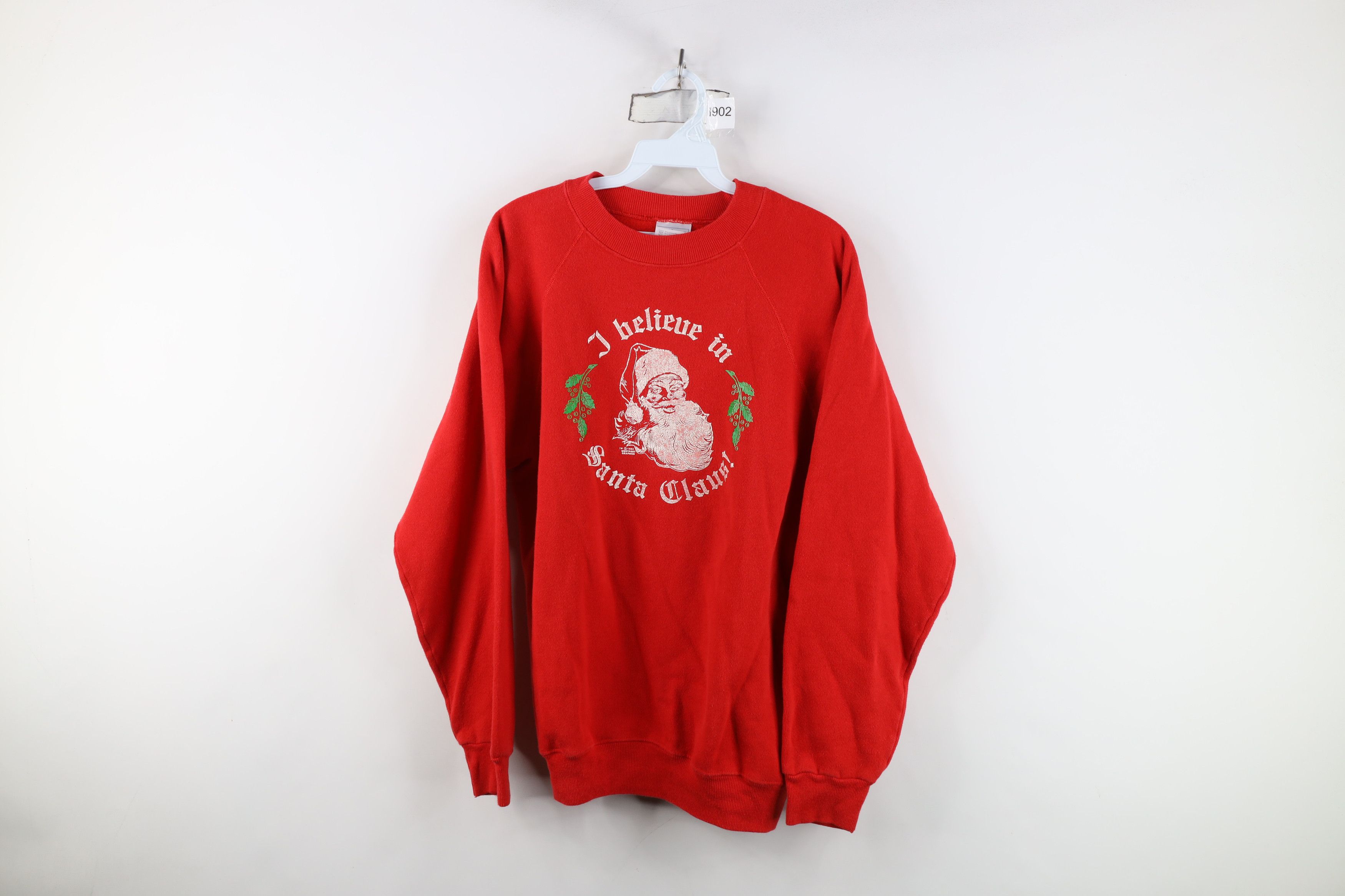 Vintage Vintage 80s Old English Christmas Santa Claus Sweatshirt USA Size L / US 10 / IT 46 - 1 Thumbnail