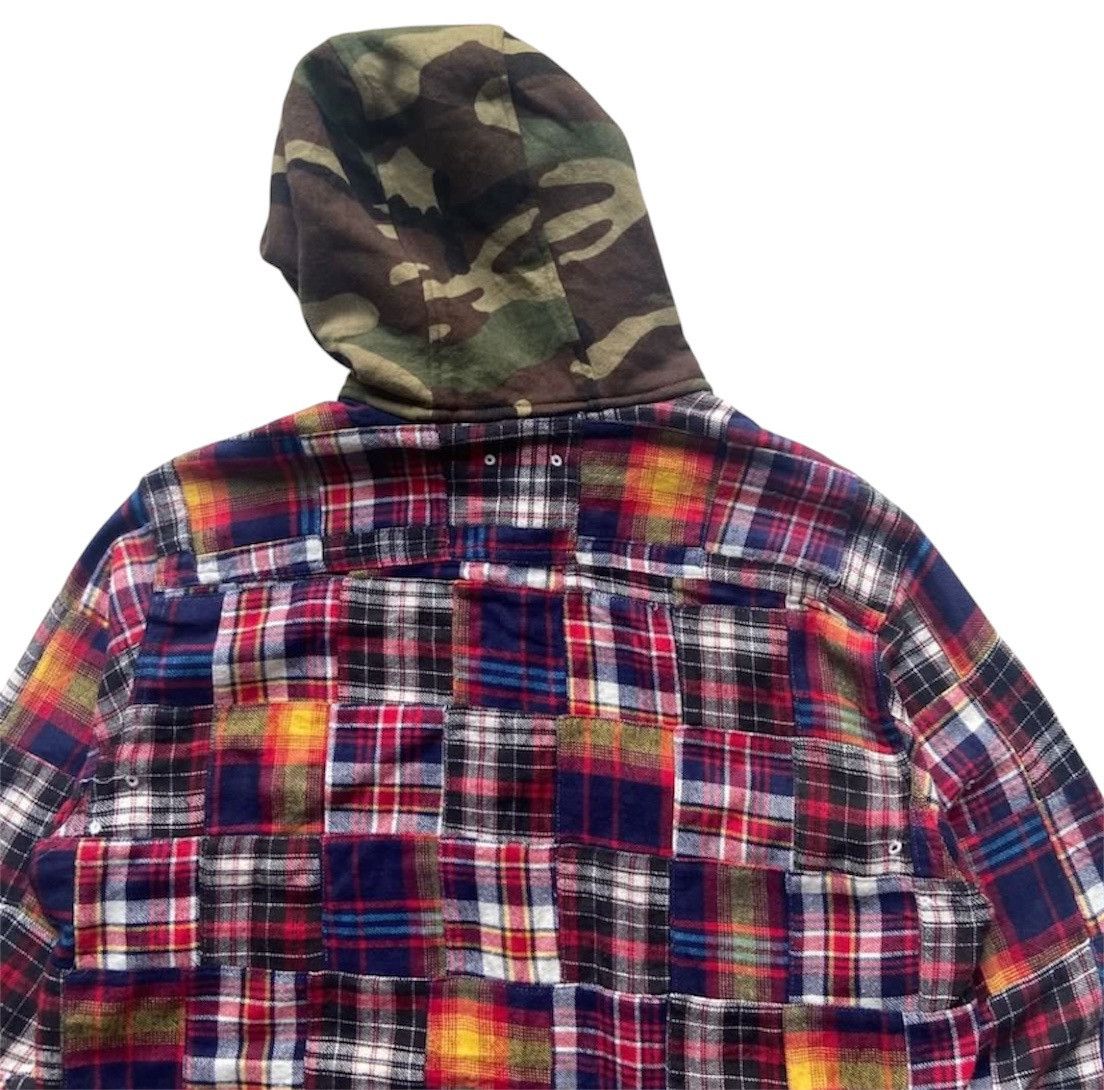 Sophnet. Japanese brand - Sophnet patchwork flannel shirt hood Size US L / EU 52-54 / 3 - 4 Thumbnail