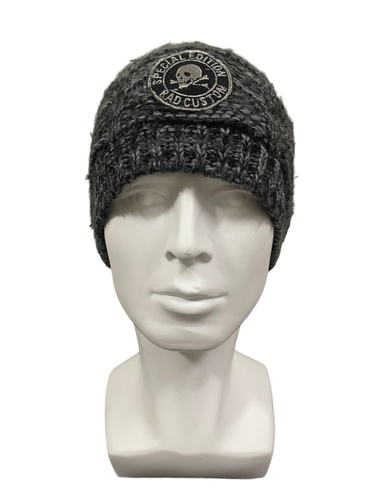 Japanese Brand Vintage Japanese Brand Punk Skull Style Beanie Size ONE SIZE - 1 Thumbnail