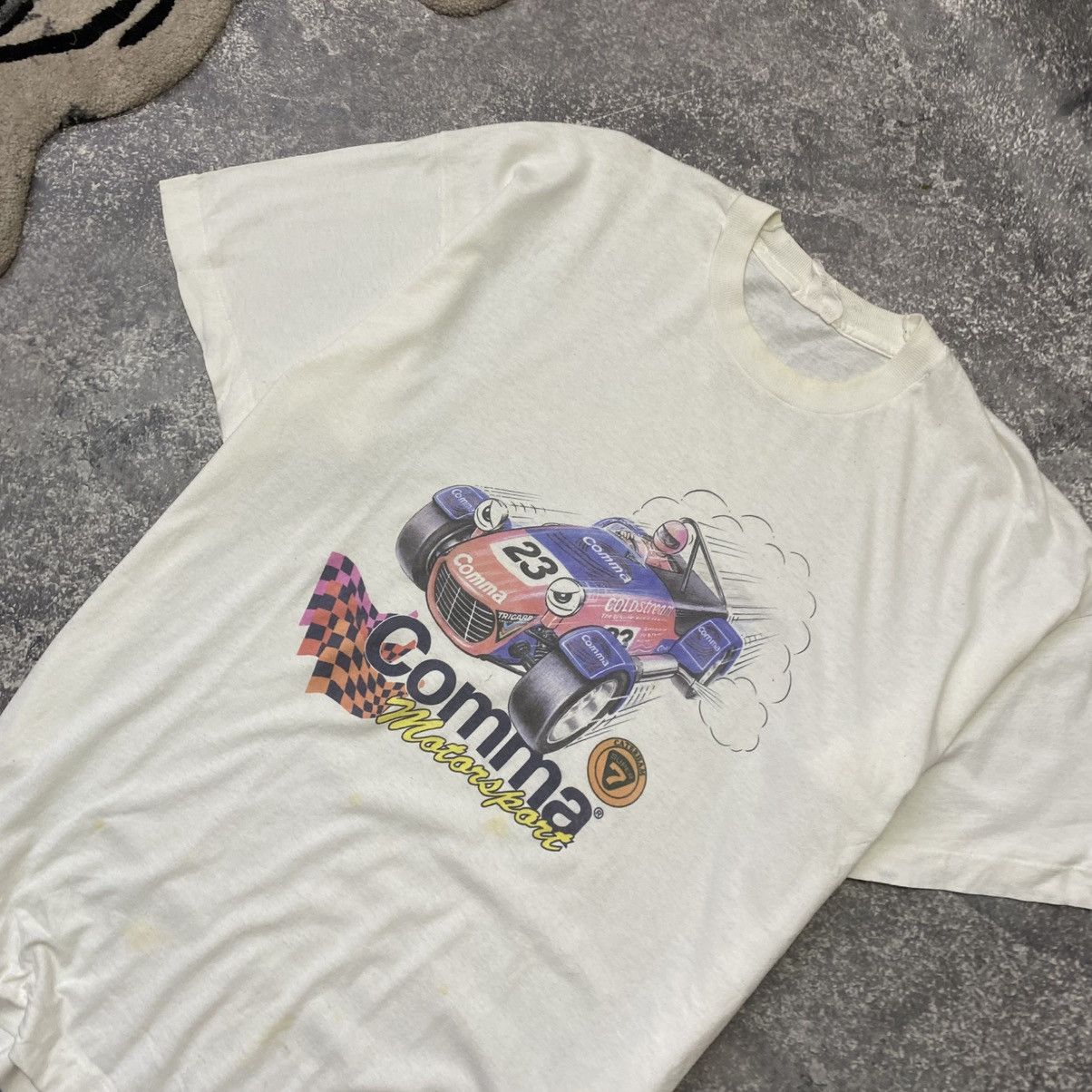 NASCAR Vintage Comma Motorsports Nascar 90’s single stitch tee Size US XL / EU 56 / 4 - 2 Thumbnail
