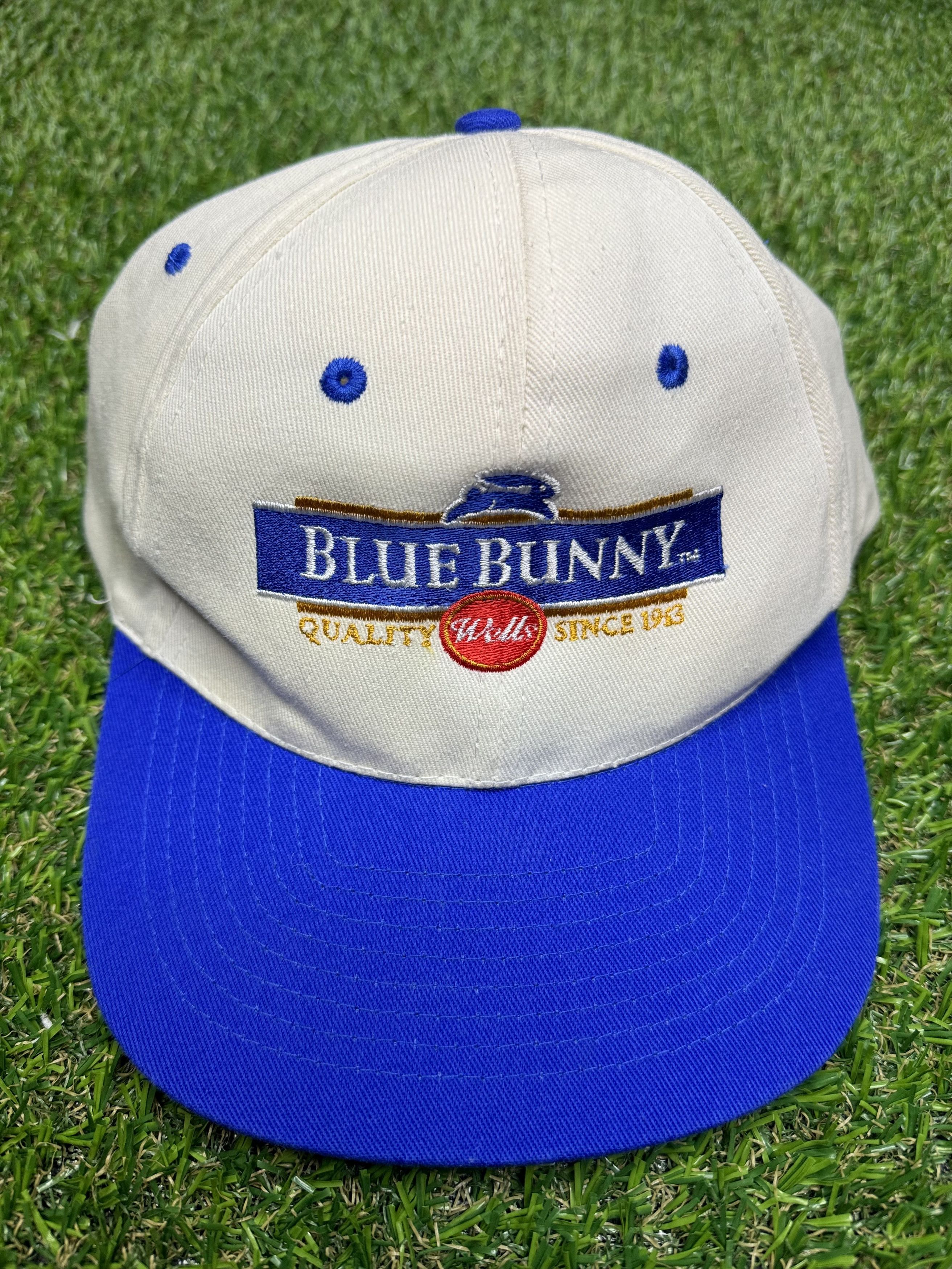 Vintage VTG Wells Blue Bunny Snapback Hat Size ONE SIZE - 1 Thumbnail