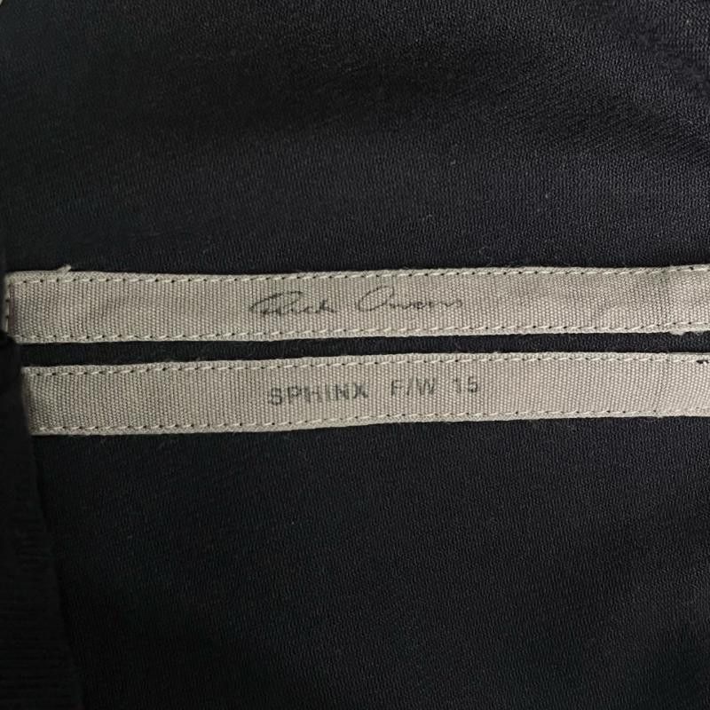 Rick Owens Rick Owens Black Wool Drawstring Pants Size US 32 / EU 48 - 4 Thumbnail