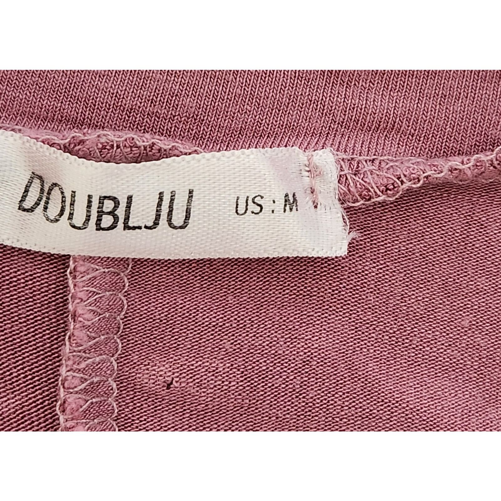Other Doublju Dusty Rose Shark Bite Hem Top Medium Flowy Stretchy Size M / US 6-8 / IT 42-44 - 4 Thumbnail
