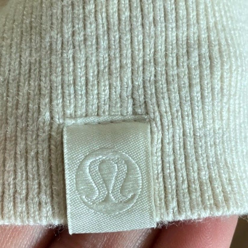 Lululemon Lululemon Womens Sweater Cream Ribbed Mock Neck Long Sleeve Medium Size M / US 6-8 / IT 42-44 - 6 Thumbnail