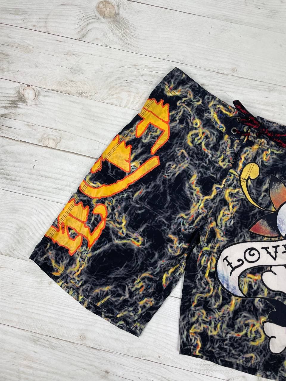 Ed Hardy Vintage Ed Hardy Surf Shorts Y2K Love Kills Slowly Size US 34 / EU 50 - 5 Thumbnail