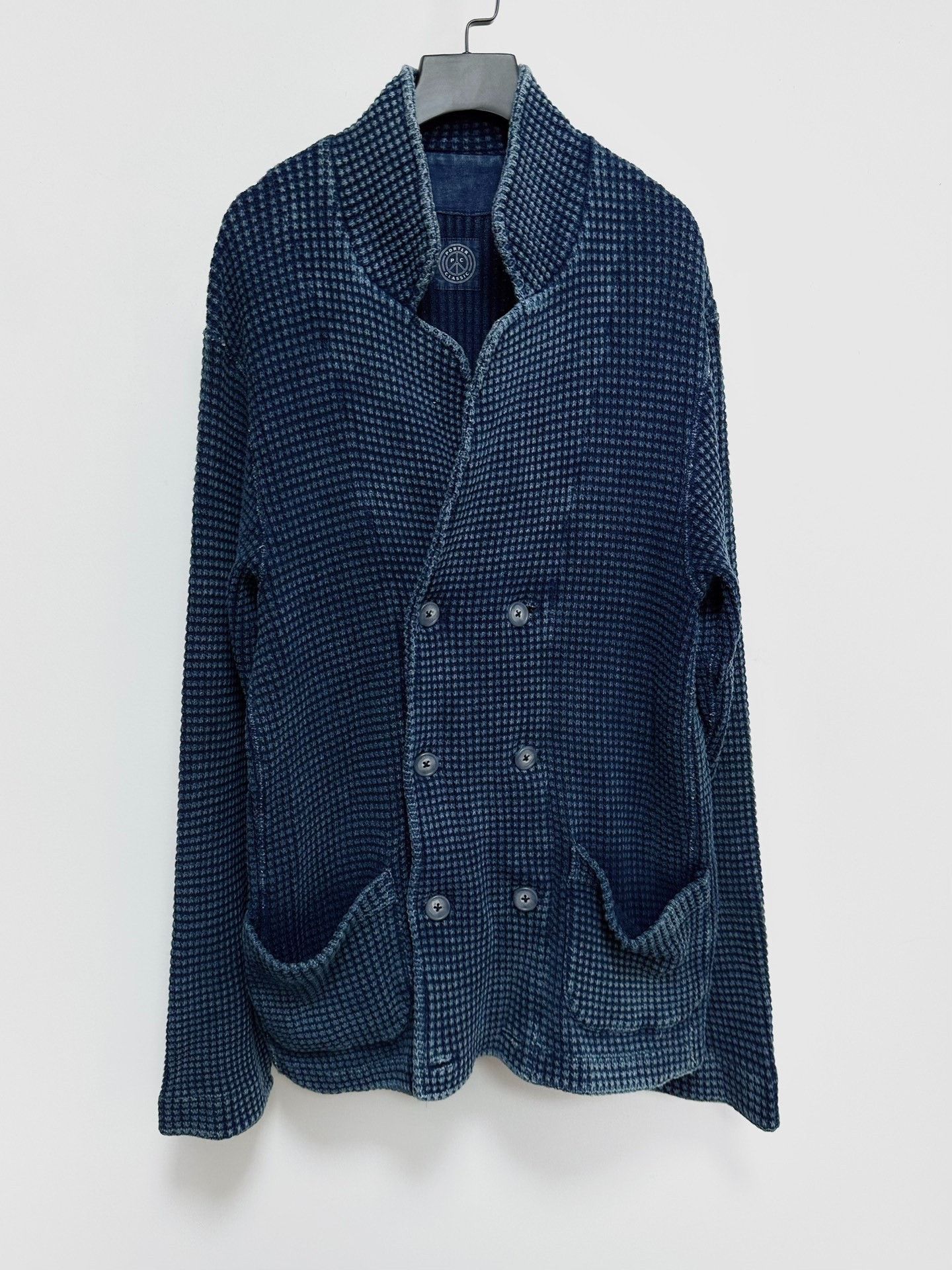 Porter Classic PORTER CLASSIC Indigo Double-Breasted Jacket Size US XL / EU 56 / 4 - 1 Thumbnail