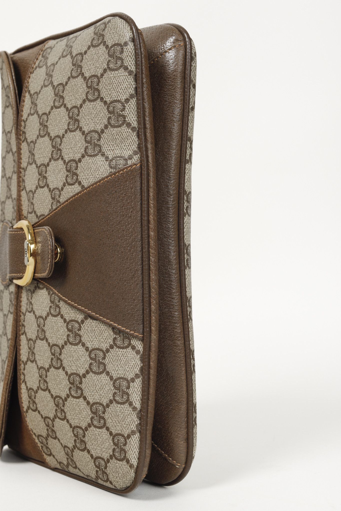 Gucci Gucci Vintage Beige Monogram Messenger Clutch Size ONE SIZE - 5 Thumbnail