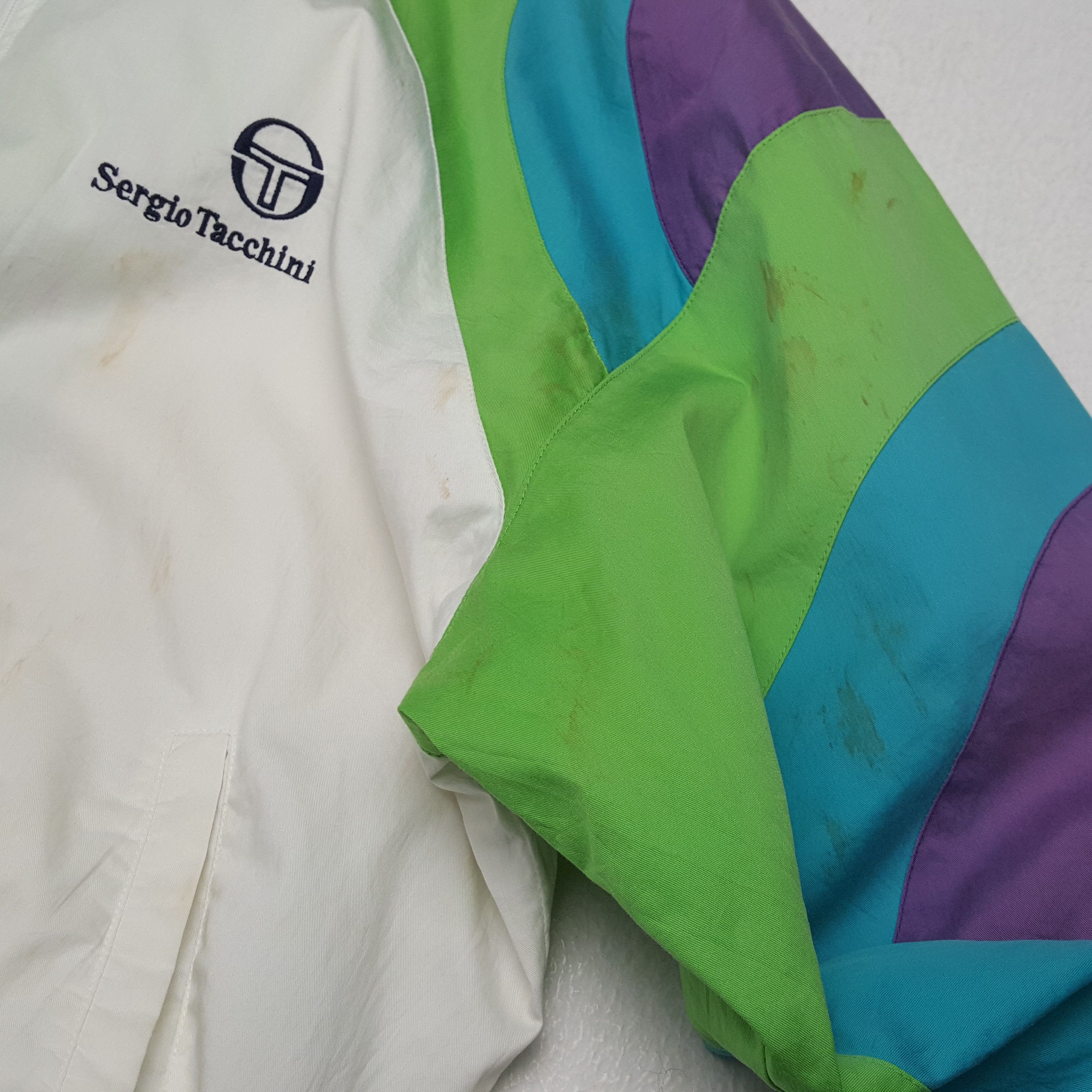 Japanese Brand × Sergio Tacchini × Vintage Vintage SERGIO TACHINI Tennis Sportswear Windbreaker Jacket Size US L / EU 52-54 / 3 - 7 Thumbnail