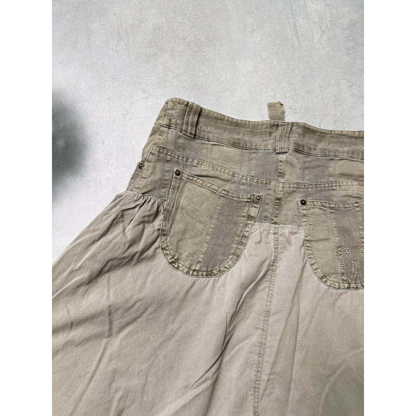 Designer × Morgan Homme Vintage Morgan de Toi Skirt Avant Garde Size 38 Beige Size 27" / US 4 / IT 40 - 13 Thumbnail