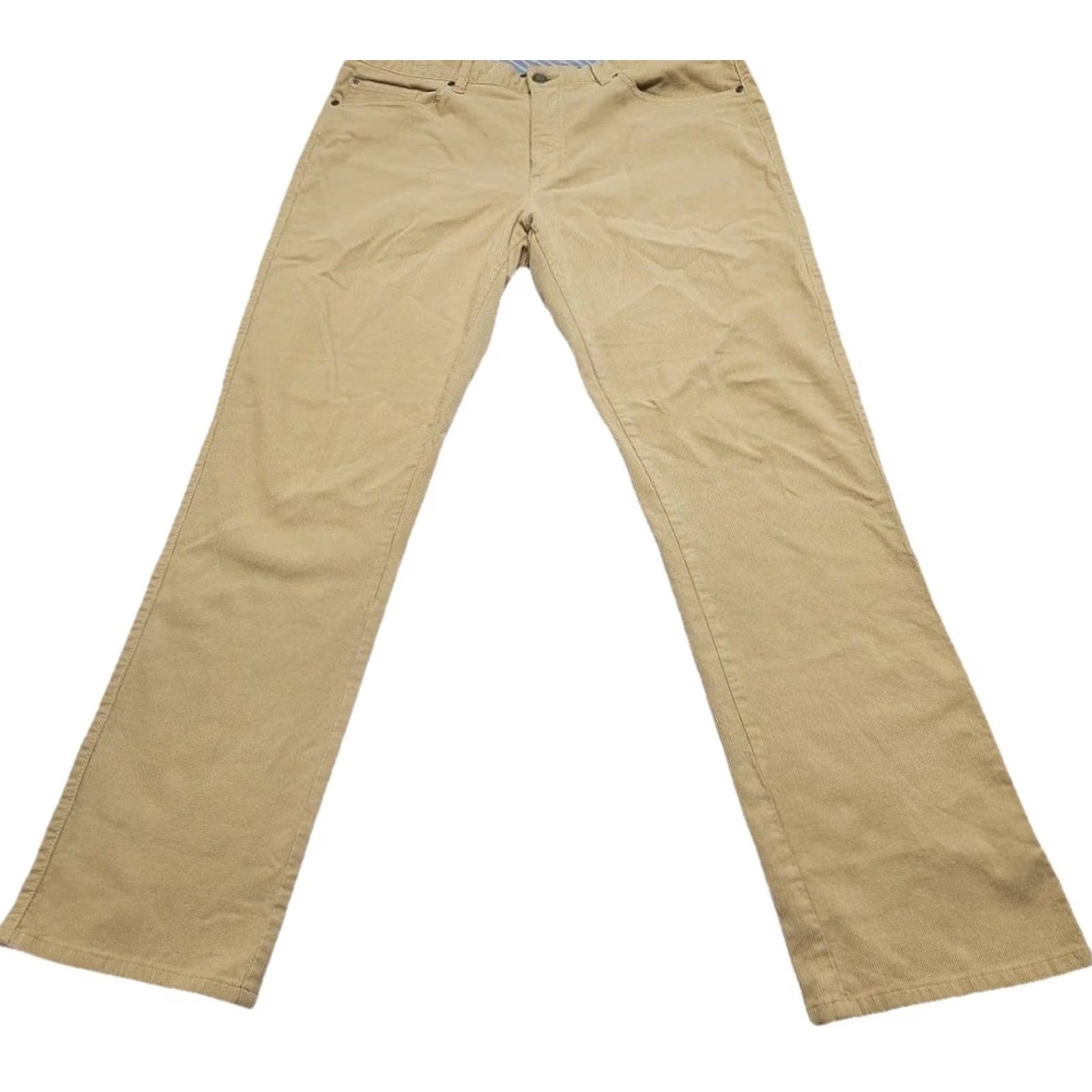 Peter Millar Peter Millar Khaki Pants 36 Flat Front Stretch Chino Classic Fit Men’s Corduroy Hat Size US 36 / EU 52 - 3 Thumbnail