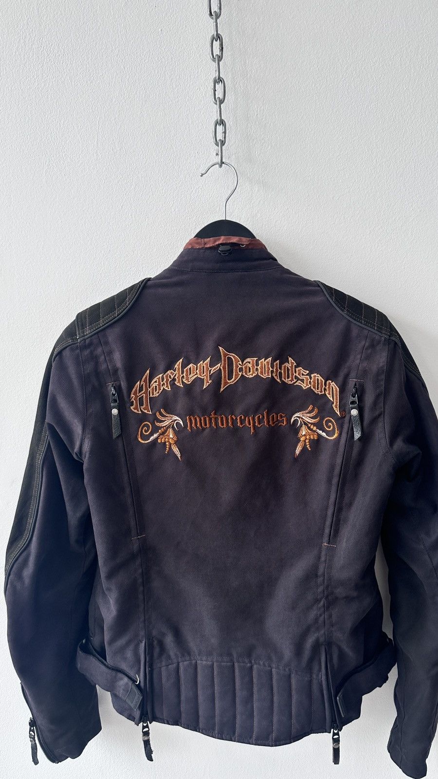 Harley Davidson Harley-Davidson Archival Moto Jacket Black/Copper Embroidery Size S / US 4 / IT 40 - 17 Thumbnail