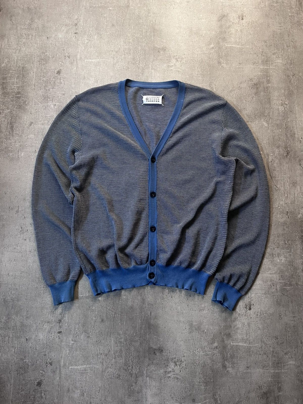 Maison Margiela Maison Margiela S/S 04 cardigan sweater gray blue Size US XL / EU 56 / 4 - 1 Thumbnail