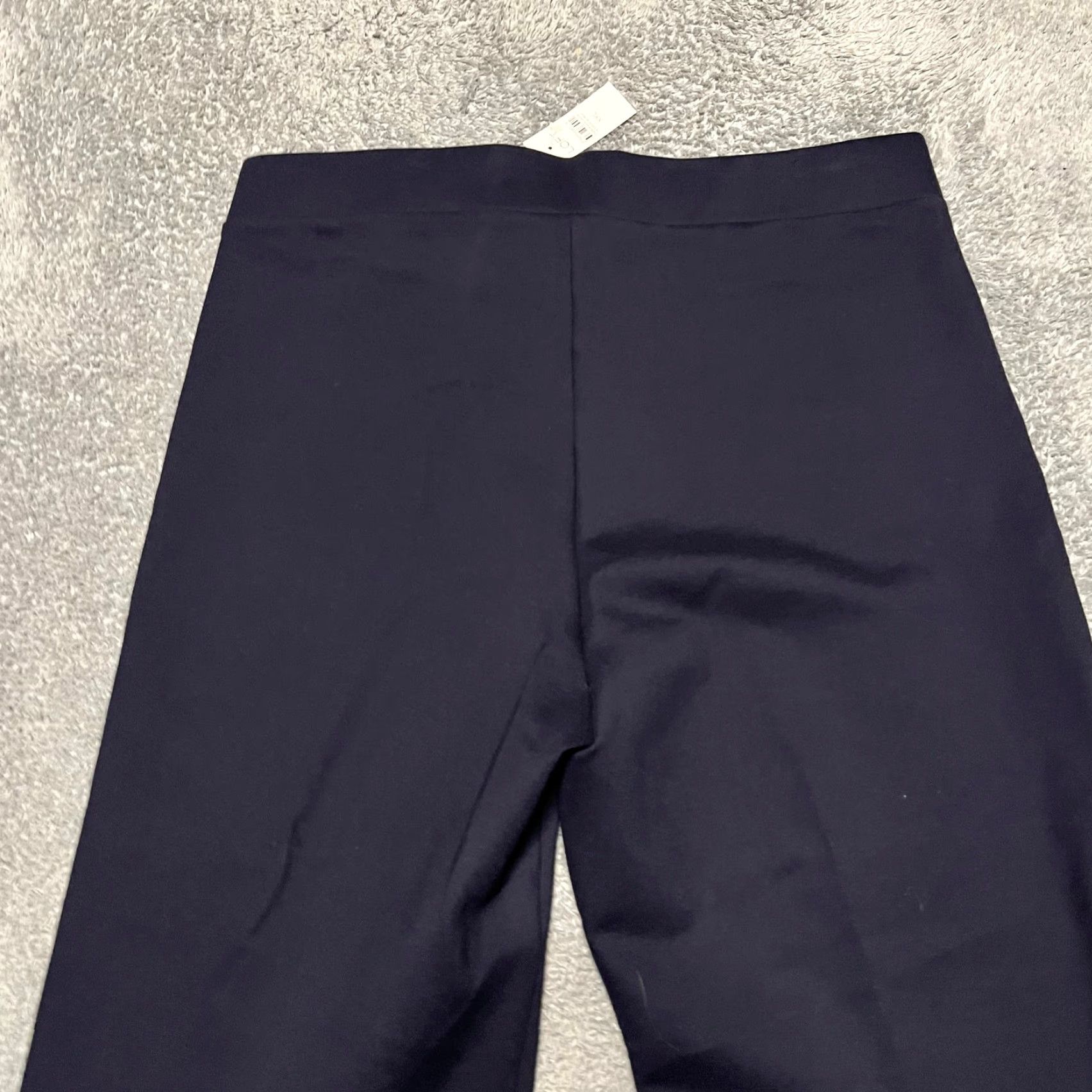 Loft LOFT Pants Womens XXL Blue Pull On Straight Leg Ponte Knit Pockets Work Jeans Trousers 39x28 Ankle Size 40" / US 18 - 5 Thumbnail