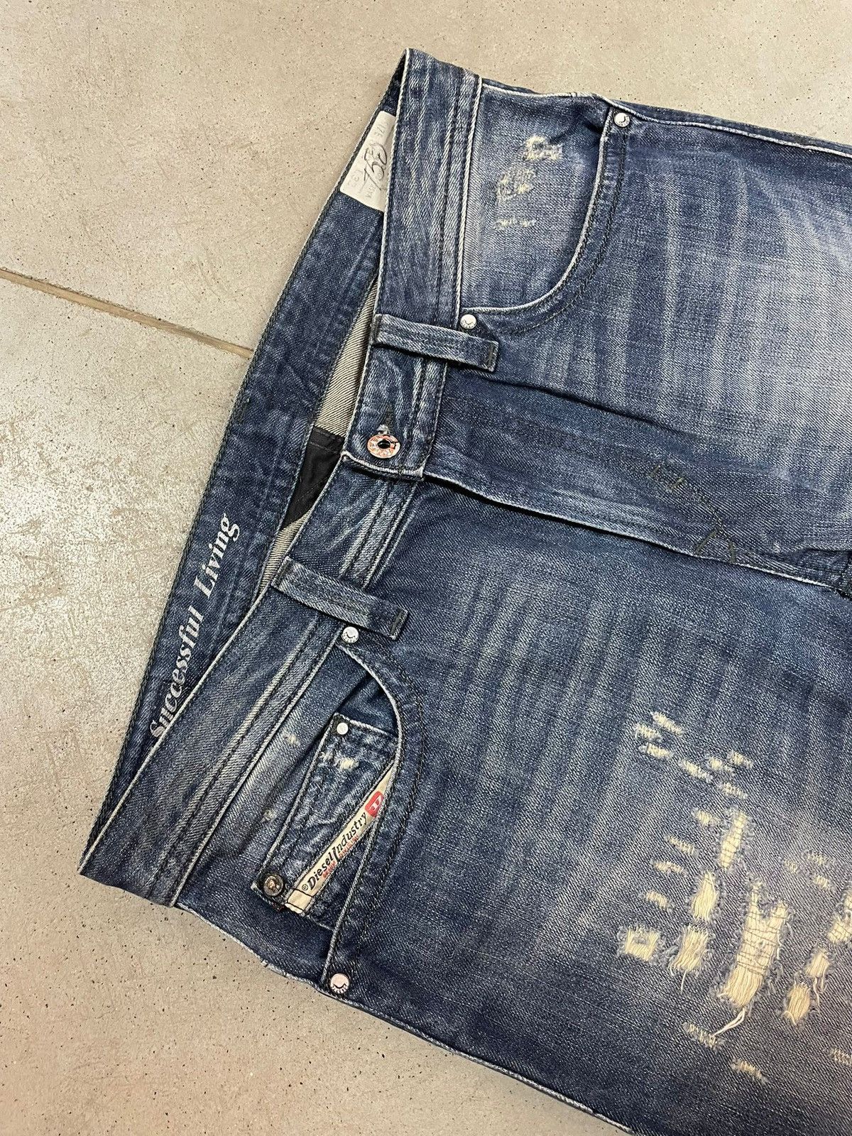 Diesel Vintage Diesel Distressed Denim Jeans Size US 32 / EU 48 - 5 Thumbnail