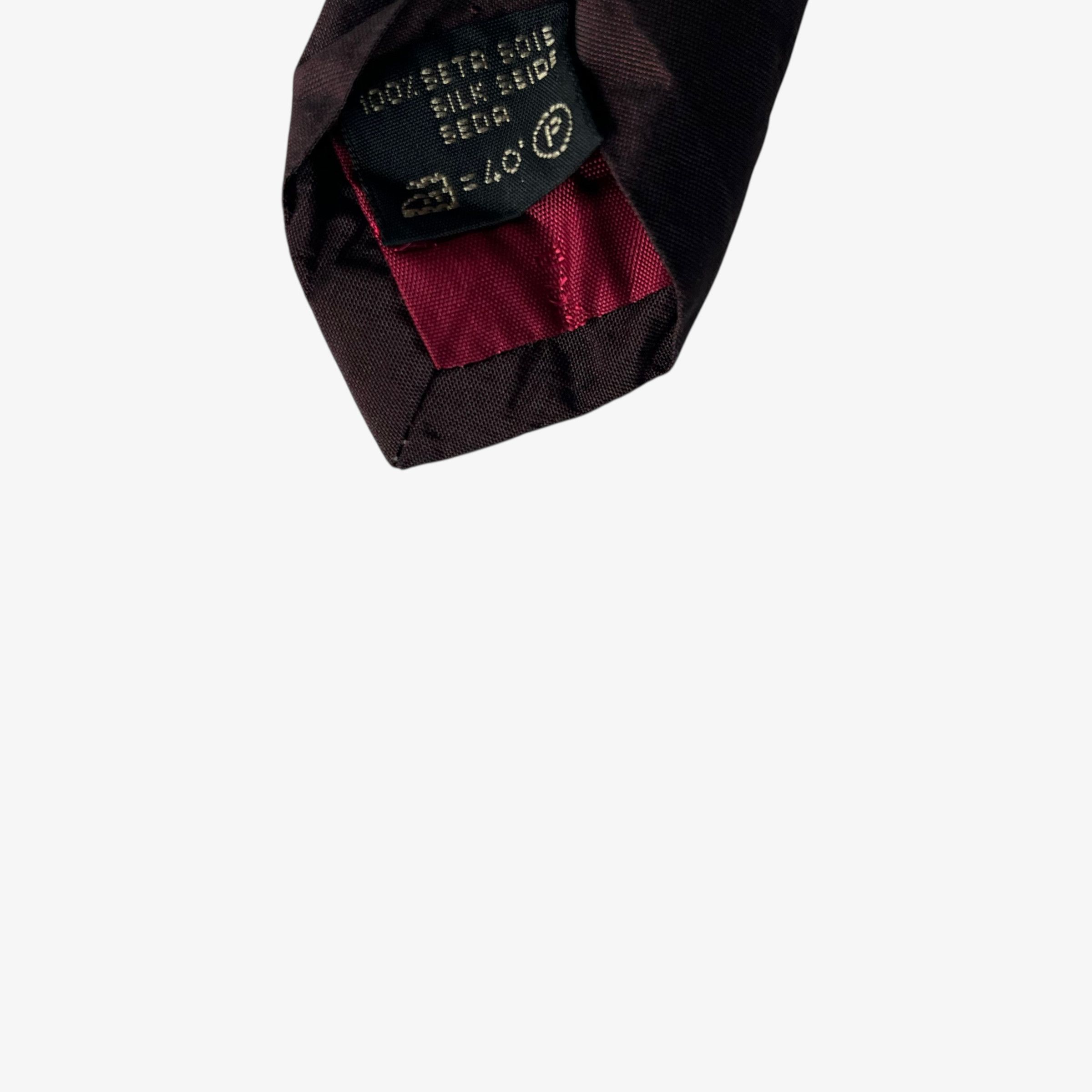 Ermenegildo Zegna Vintage 90s Ermenegildo Zegna Purple Print Silk Tie Size ONE SIZE - 4 Thumbnail