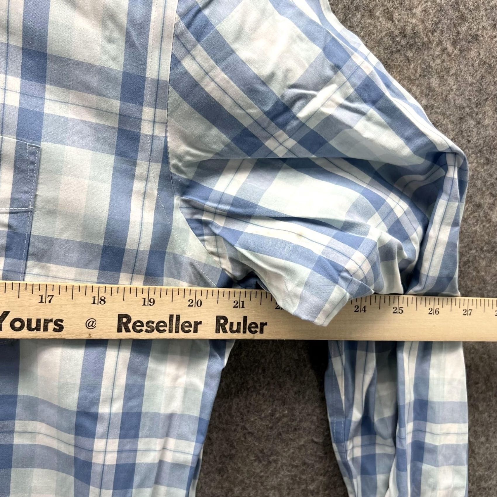 UNTUCKit UNTUCKit Shirt Men M Medium Blue Check Plaid Button Down Cotton Regular Long Sleeve Wrinkle Free Vintage? No Size US M / EU 48-50 / 2 - 4 Thumbnail