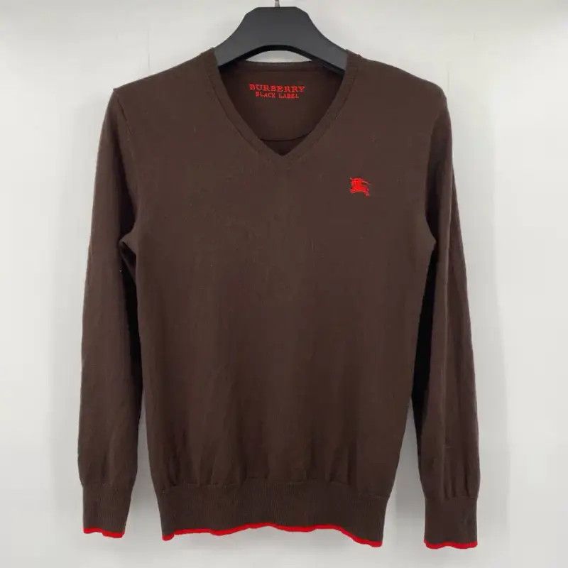 Burberry Brown Long Sleeve Knit Sweater