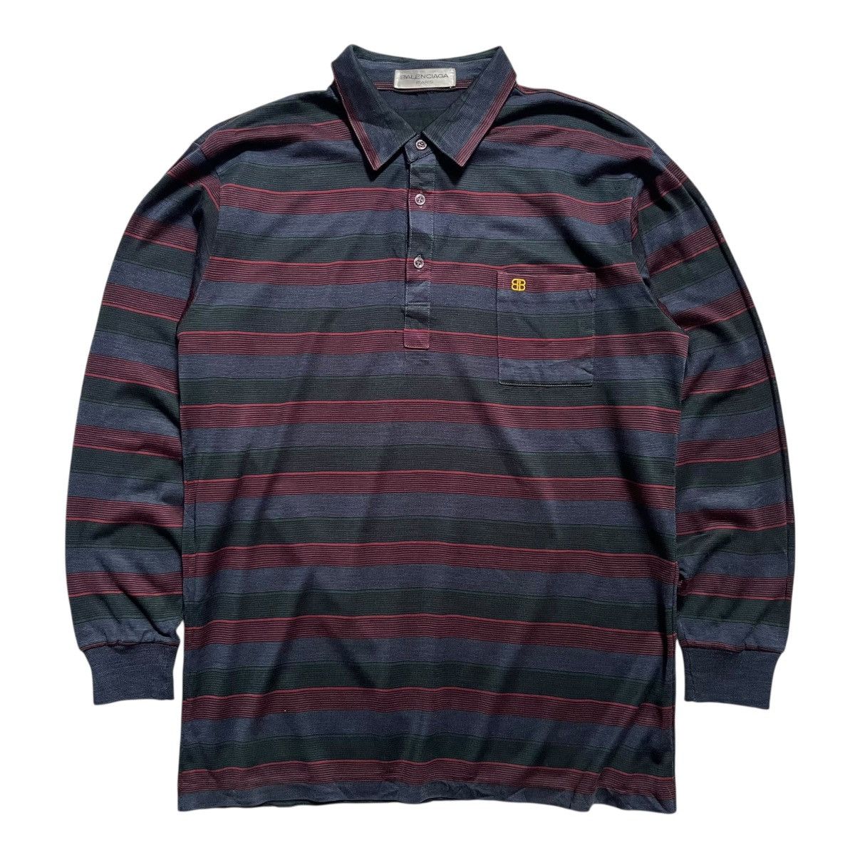 Balenciaga Vintage Balenciaga Polo Longsleeve Size US M / EU 48-50 / 2 - 1 Thumbnail