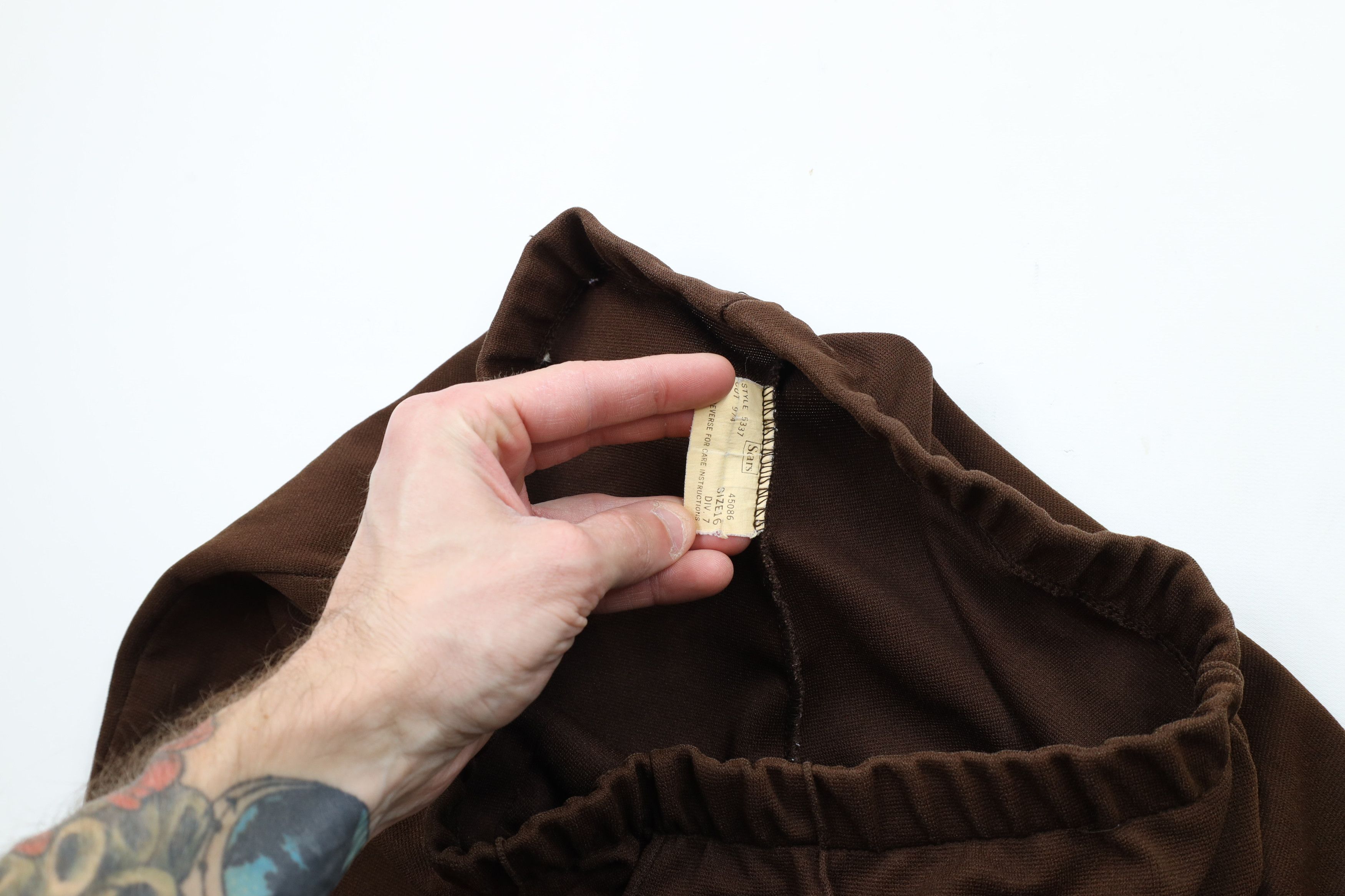 Vintage Vintage 70s Streetwear Knit Bermuda Shorts Brown USA Size 38" / US 16 / IT 52 - 6 Thumbnail