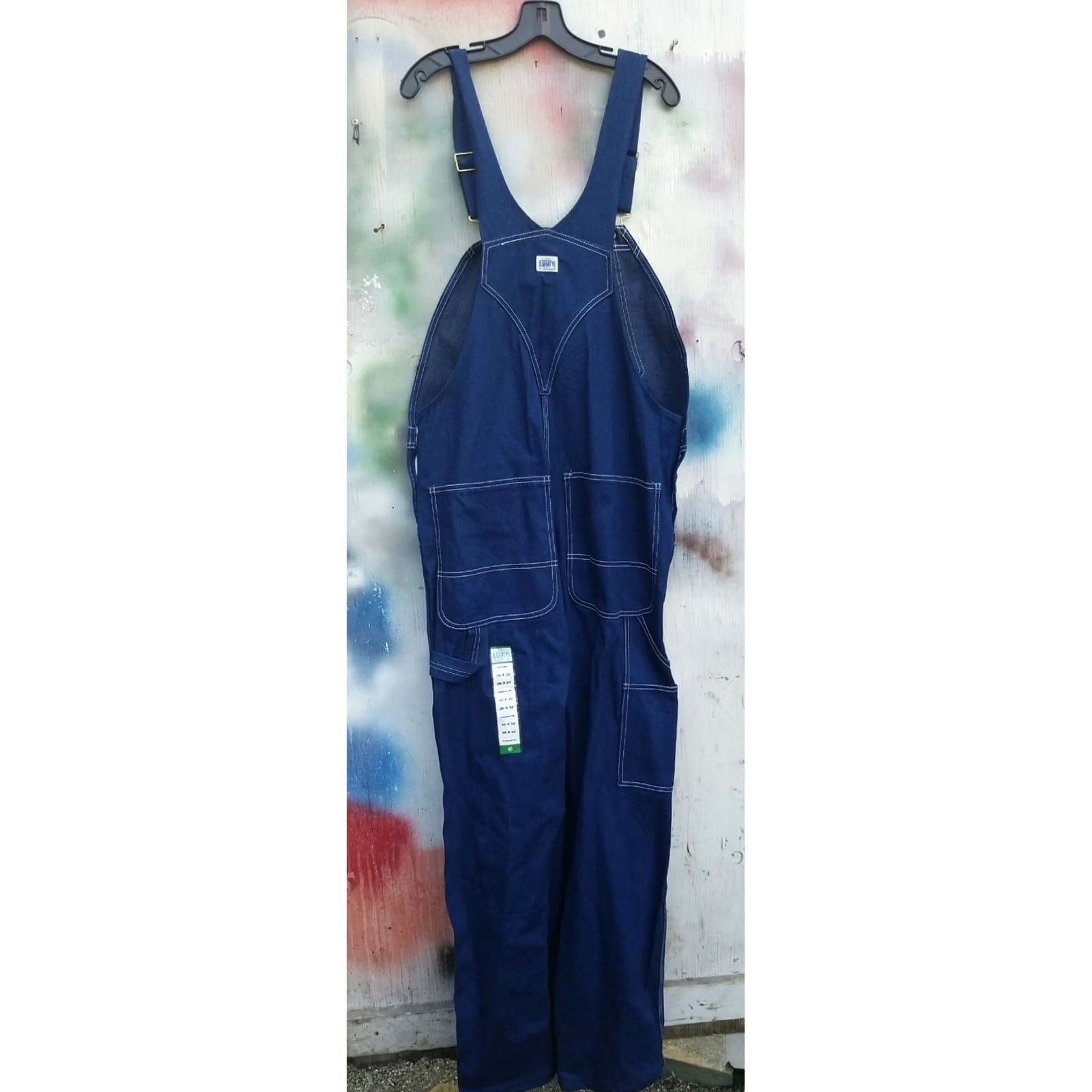 Vintage VINTAGE Liberty Denim Bib Overalls Men 36x32 Blue Button Fly Pockets Carpenter Features Mens Size US 36 / EU 52 - 3 Thumbnail