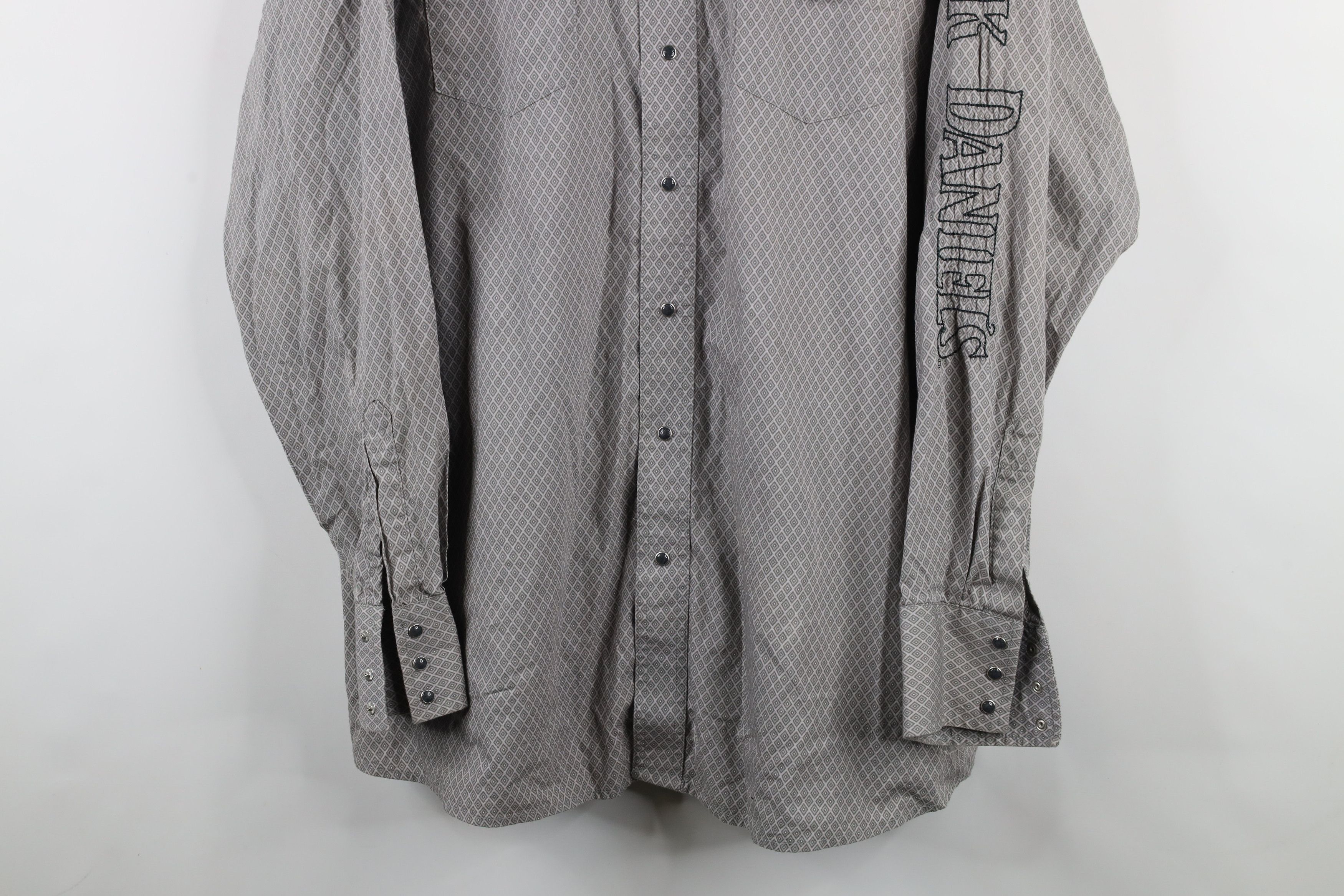 Vintage × Wrangler Vintage Wrangler x Jack Daniels Diamond Snap Button Shirt Size US XXL / EU 58 / 5 - 3 Thumbnail