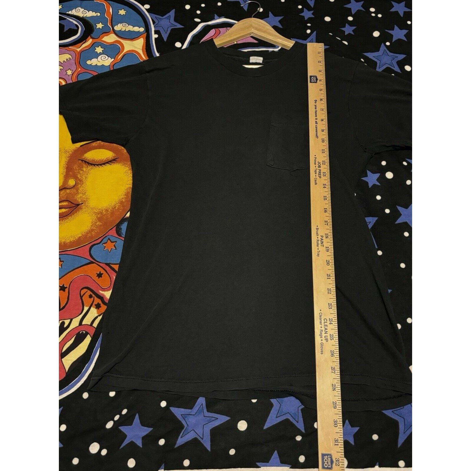 Other Vintage Faded Black Blank Shirt Size Unknown Brand Pocket Size US L / EU 52-54 / 3 - 11 Thumbnail