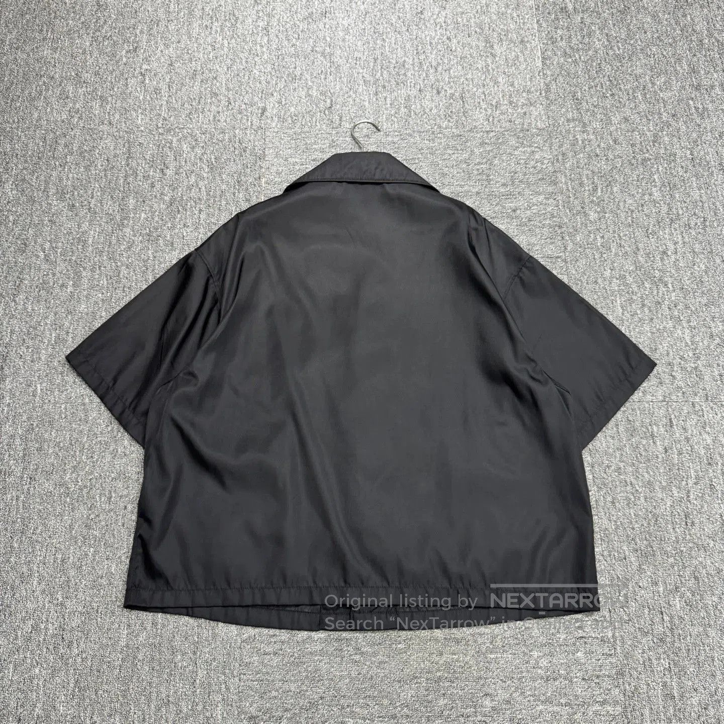 Prada Black Short-Sleeve Button-Front Shirt. Size US M / EU 48-50 / 2 - 7 Thumbnail
