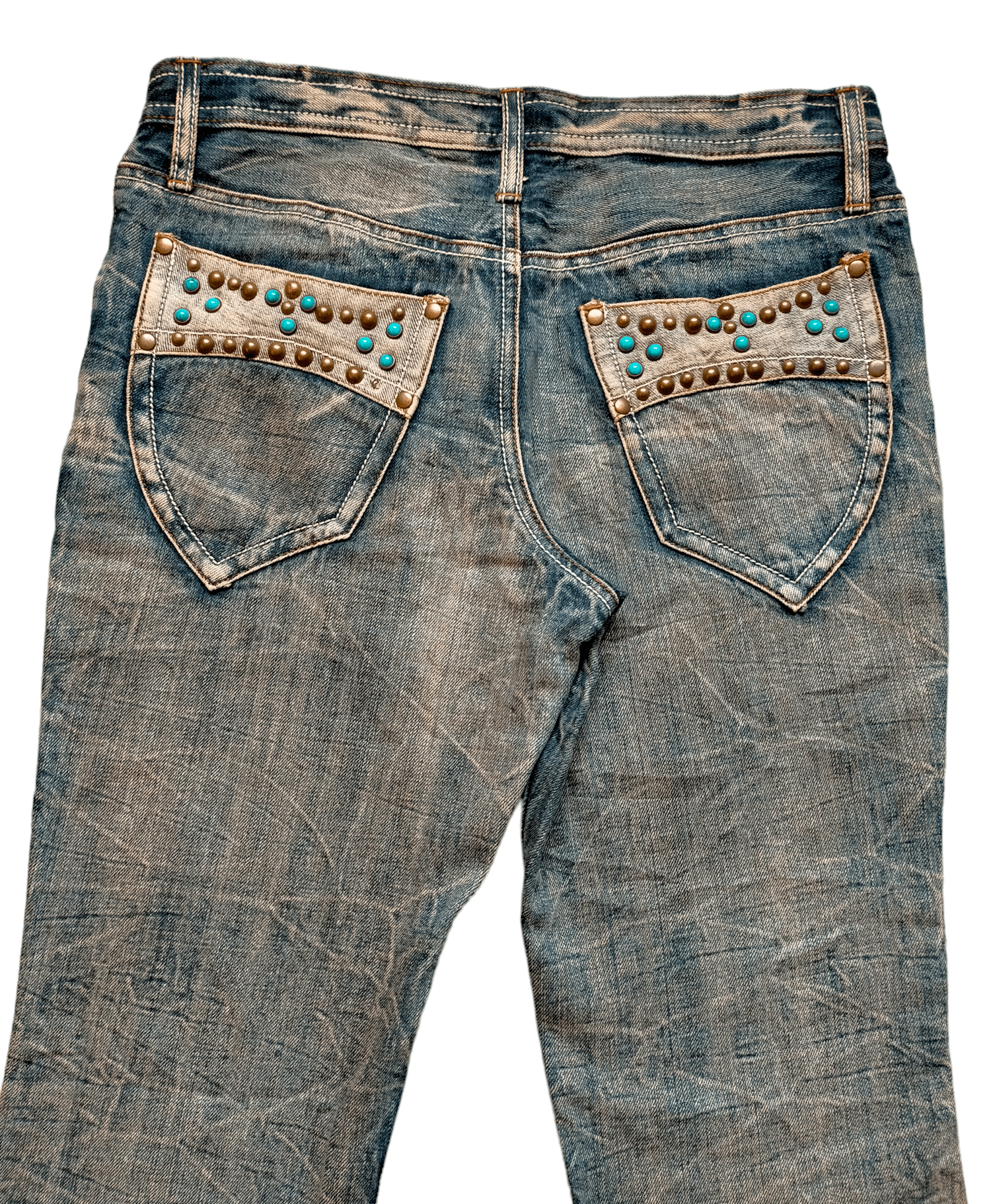 Hysteric Glamour Flare Jeans Semantic Design Acid Wash Boot cut Denim Size US 30 / EU 46 - 11 Thumbnail