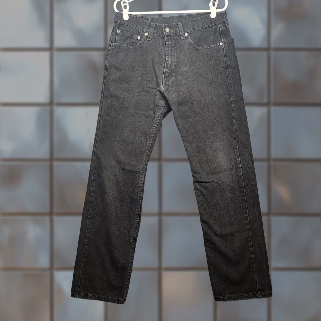 Levi's Levi's 505 Jeans Mens Black Denim Straight 32x30 Regular Waist 32 Inseam 30 5-Pocket Closure Zip Classic Fit Mens Jeans Size US 32 / EU 48 - 1 Thumbnail
