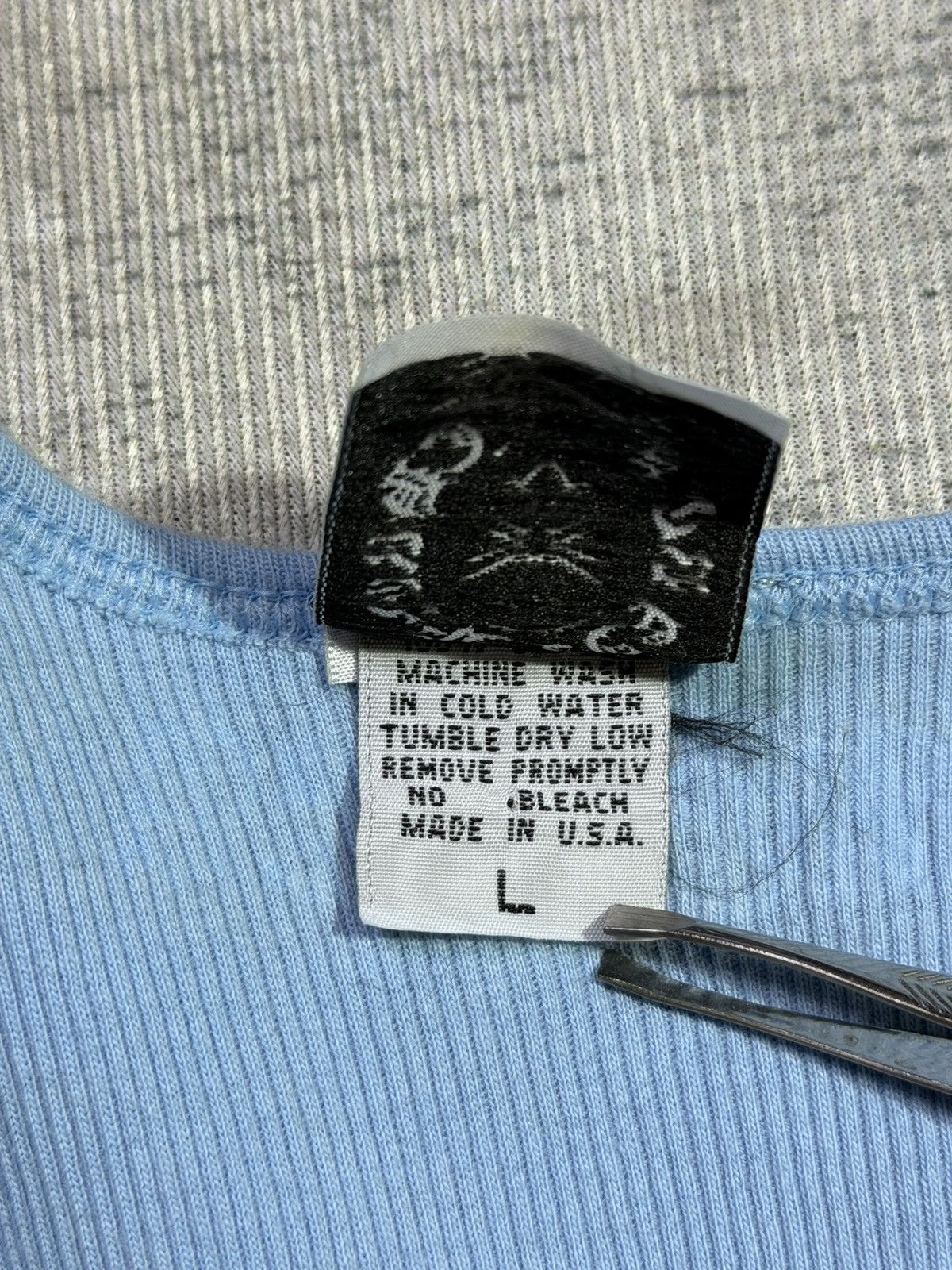 Chrome Hearts Y2K Hairy Cross Baby Blue Tanktop Size L / US 10 / IT 46 - 10 Thumbnail
