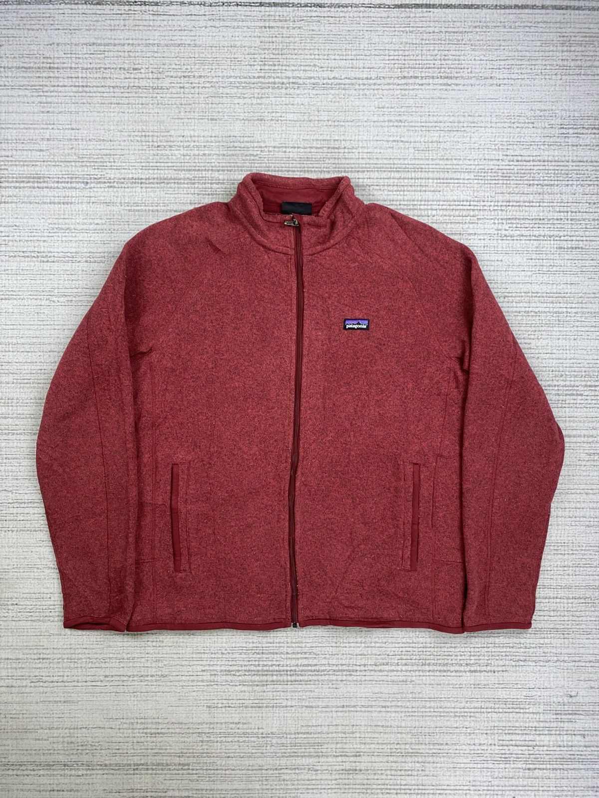 Patagonia Vintage Patagonia Maroon Fleece Jacket Size US L / EU 52-54 / 3 - 1 Thumbnail